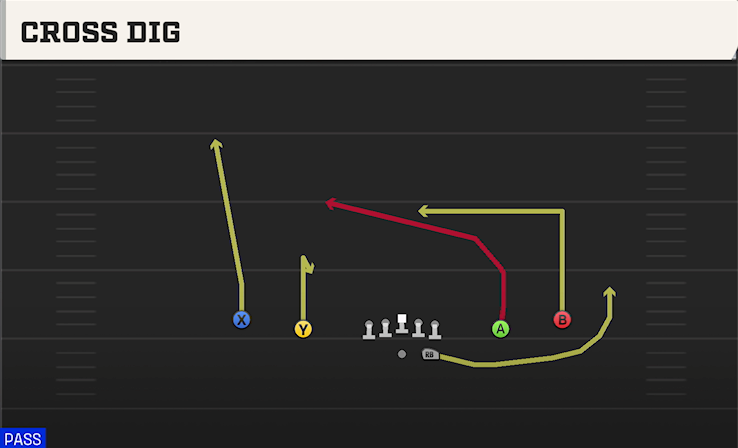 CROSS DIG play diagram