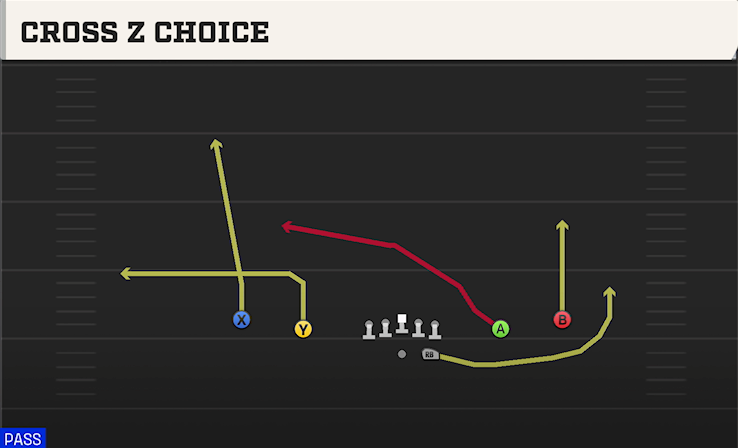 CROSS Z CHOICE play diagram