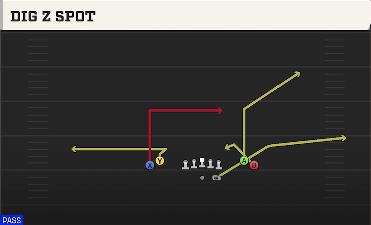 DIG Z SPOT play diagram