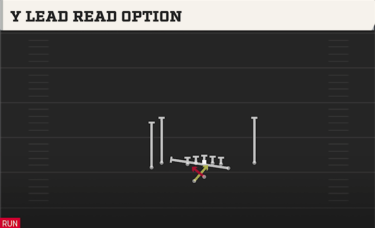 Y LEAD READ OPTION play diagram