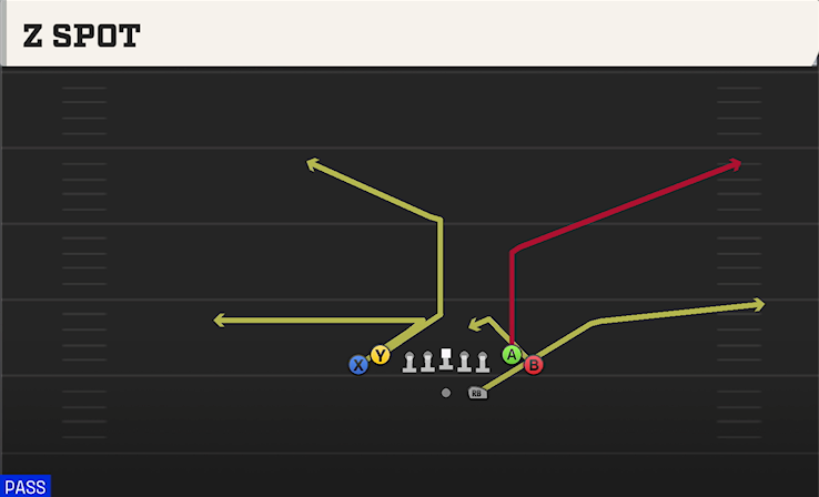 Z SPOT play diagram