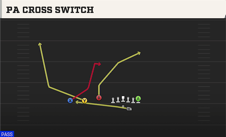 PA CROSS SWITCH play diagram