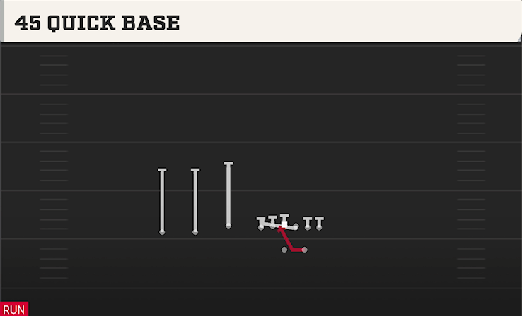 45 QUICK BASE play diagram
