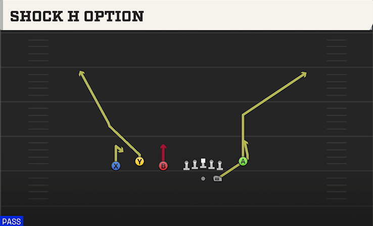 SHOCK H OPTION play diagram