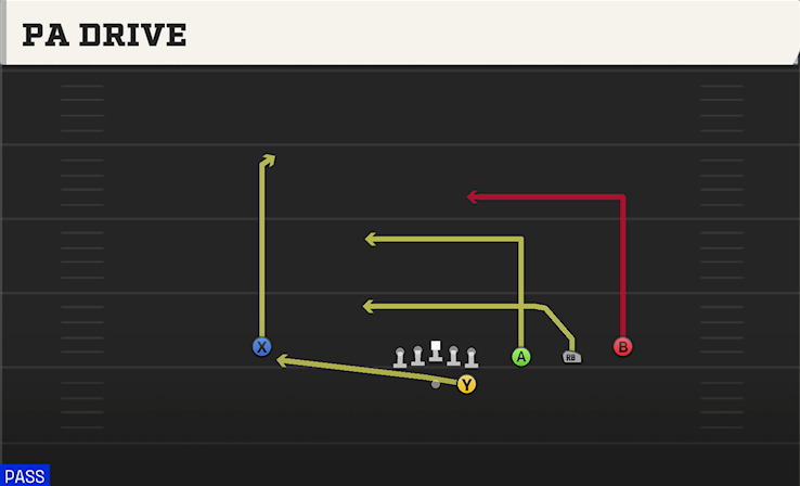 PA DRIVE play diagram