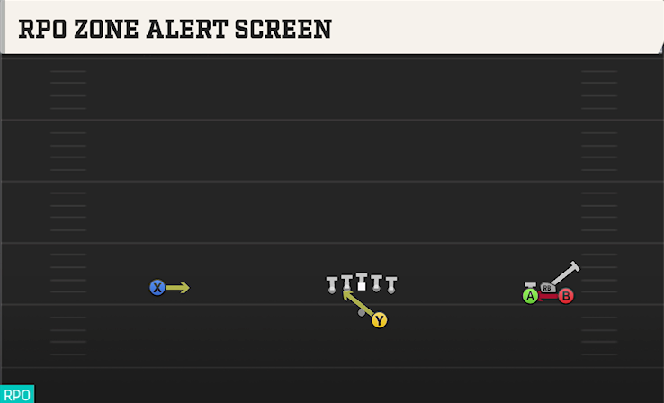 RPO ZONE ALERT SCREEN play diagram