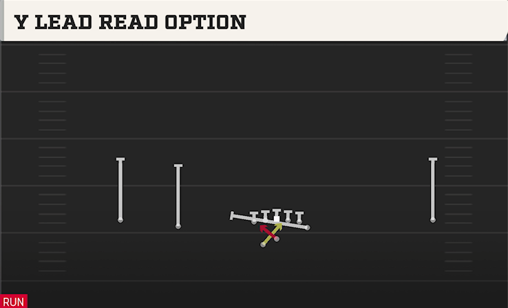 Y LEAD READ OPTION play diagram