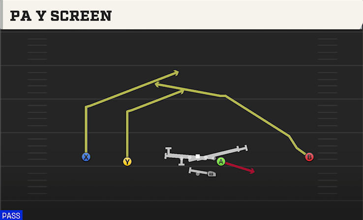 PA Y SCREEN play diagram