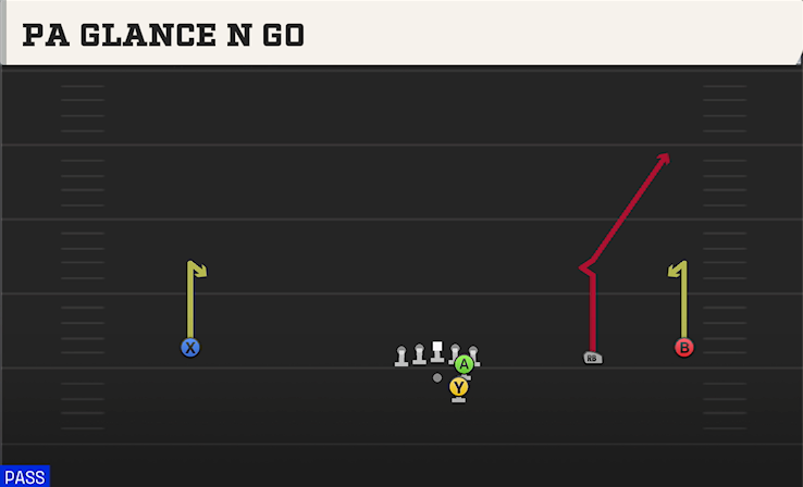 PA GLANCE N GO play diagram