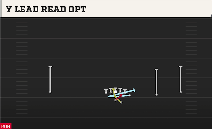 Y LEAD READ OPT play diagram