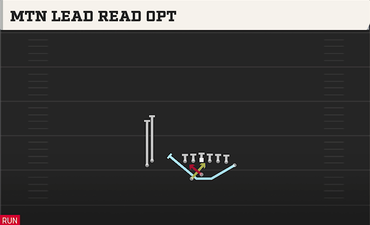 MTN LEAD READ OPT play diagram