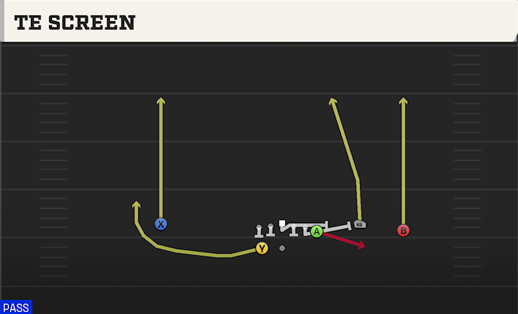 TE SCREEN play diagram