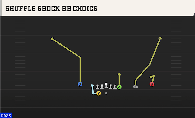 SHUFFLE SHOCK HB CHOICE play diagram