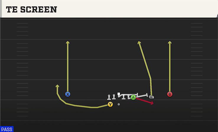 TE SCREEN play diagram