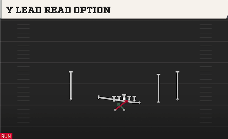 Y LEAD READ OPTION play diagram
