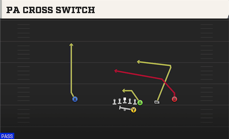 PA CROSS SWITCH play diagram