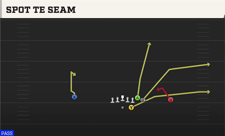 SPOT TE SEAM play diagram