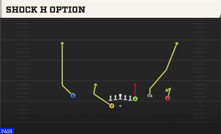 SHOCK H OPTION play diagram