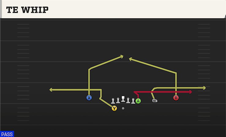 TE WHIP play diagram