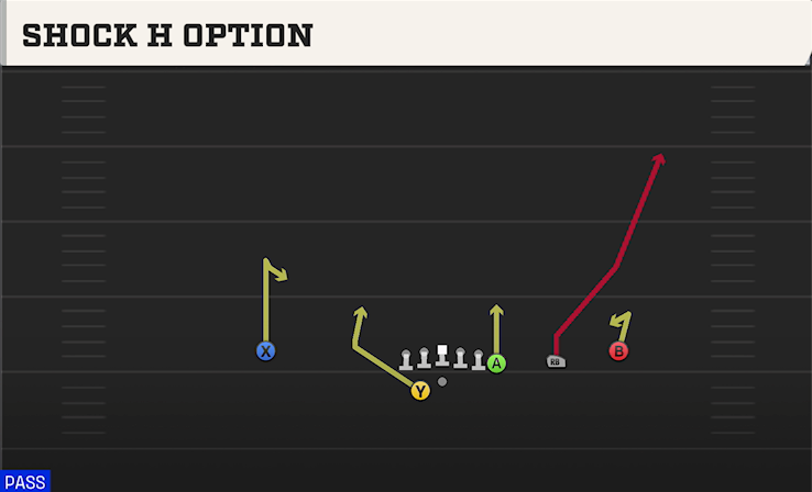 SHOCK H OPTION play diagram