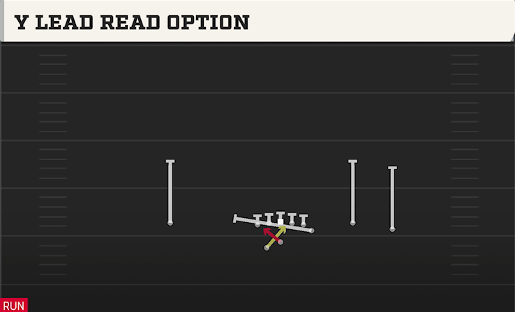 Y LEAD READ OPTION play diagram