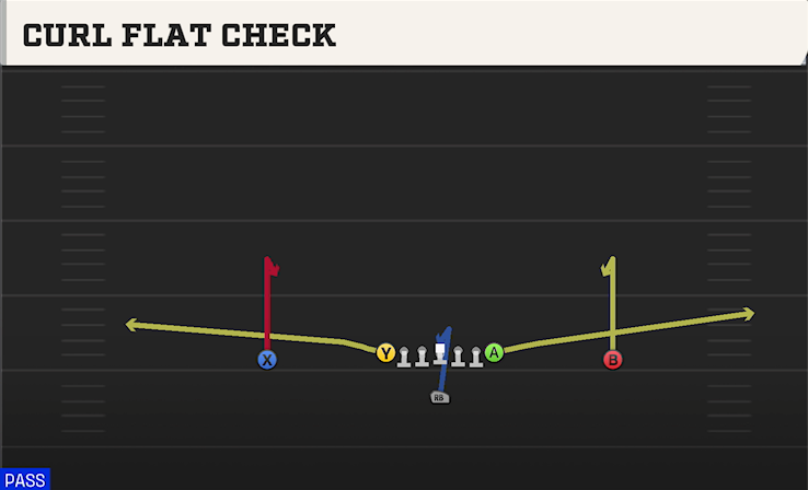 CURL FLAT CHECK play diagram