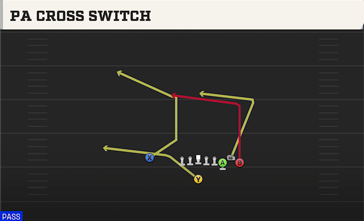 PA CROSS SWITCH play diagram