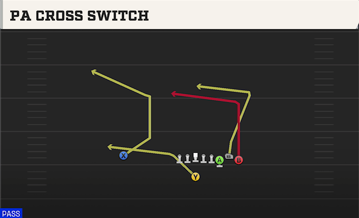 PA CROSS SWITCH play diagram
