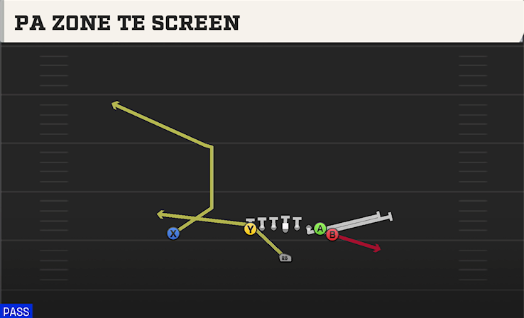 PA ZONE TE SCREEN play diagram
