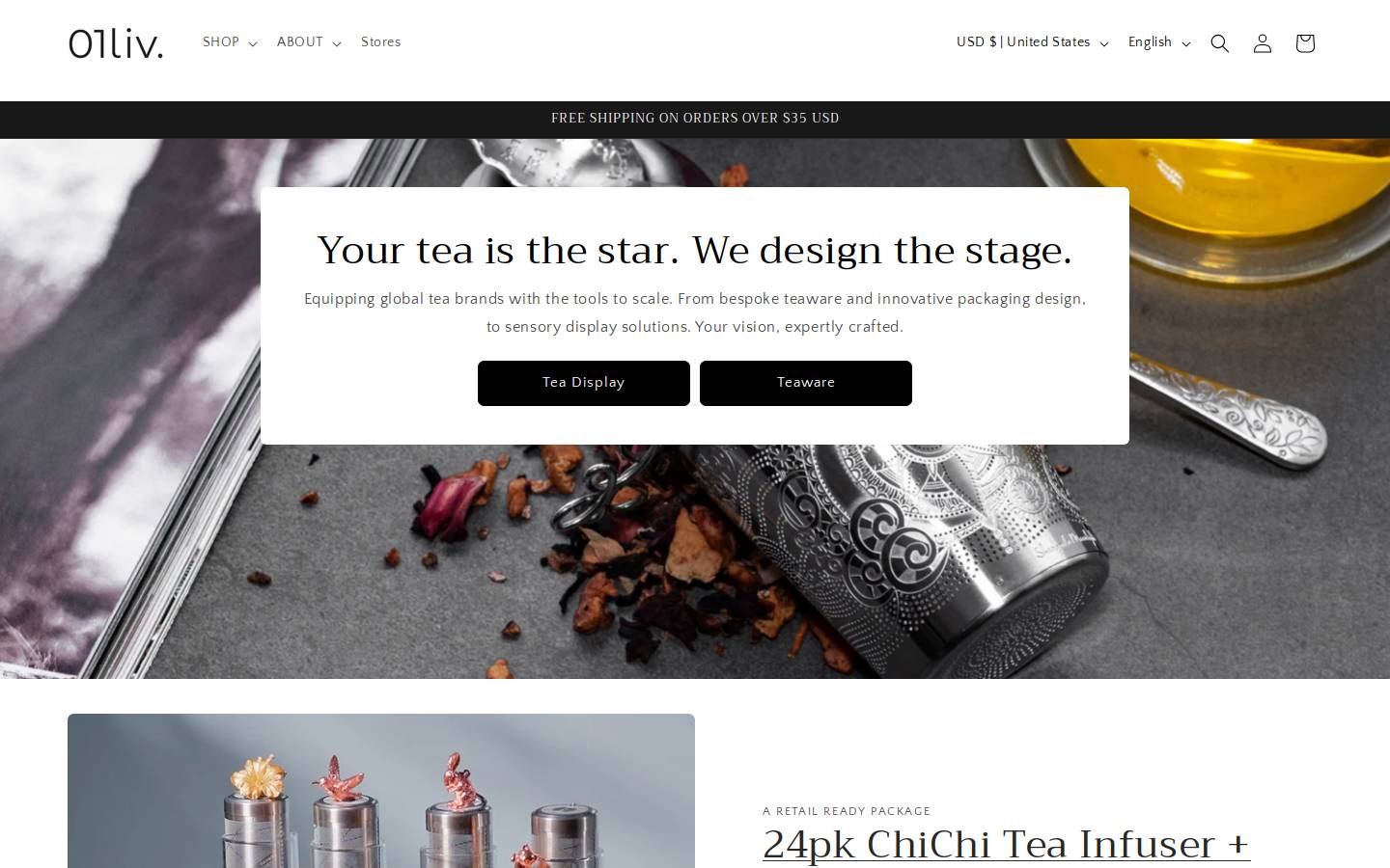 01liv.com homepage screenshot
