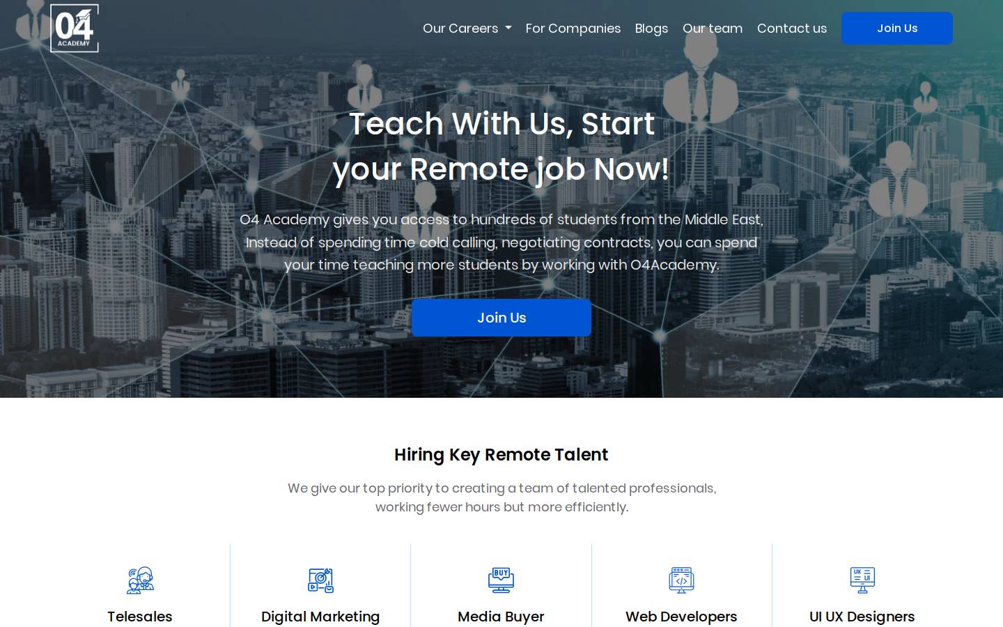 04academy.com homepage screenshot