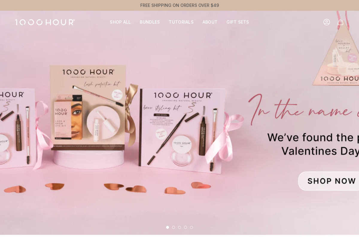 1000HOUR homepage screenshot