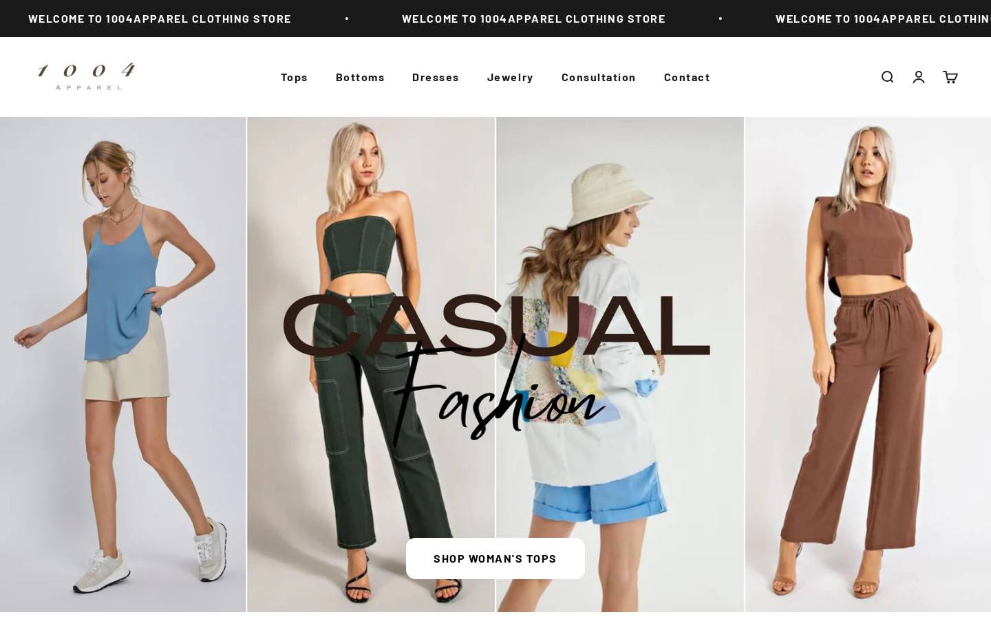 1004apparel.com homepage screenshot
