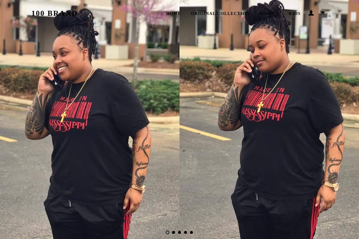 100brand.net homepage screenshot