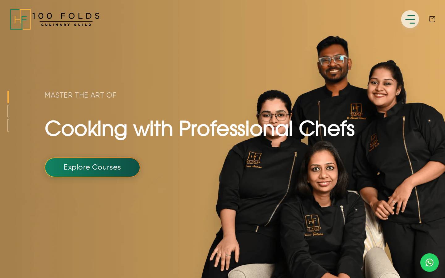 100foldsacademy.com homepage screenshot