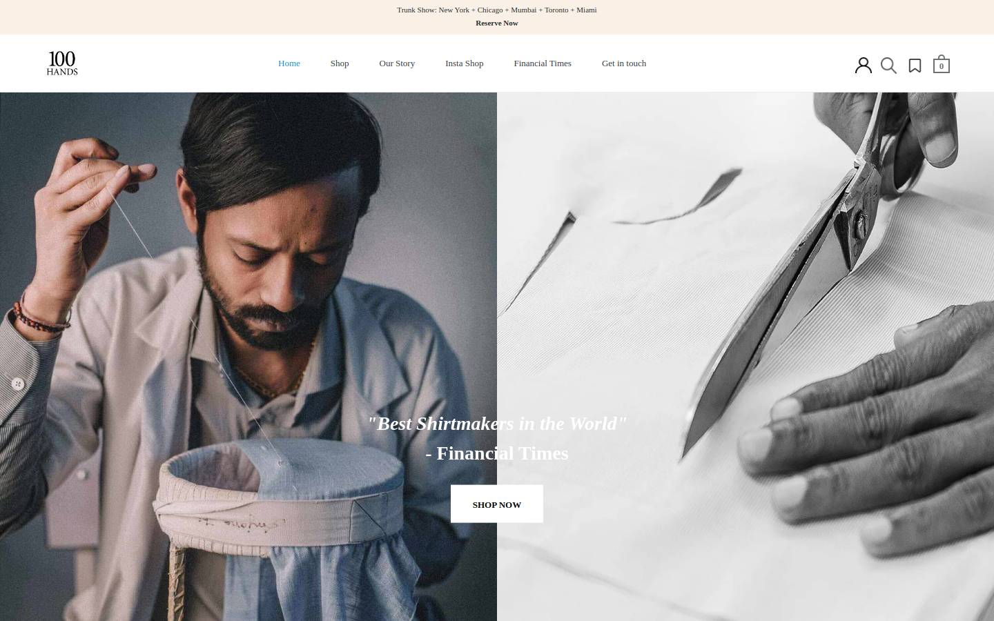 100hands.nl homepage screenshot