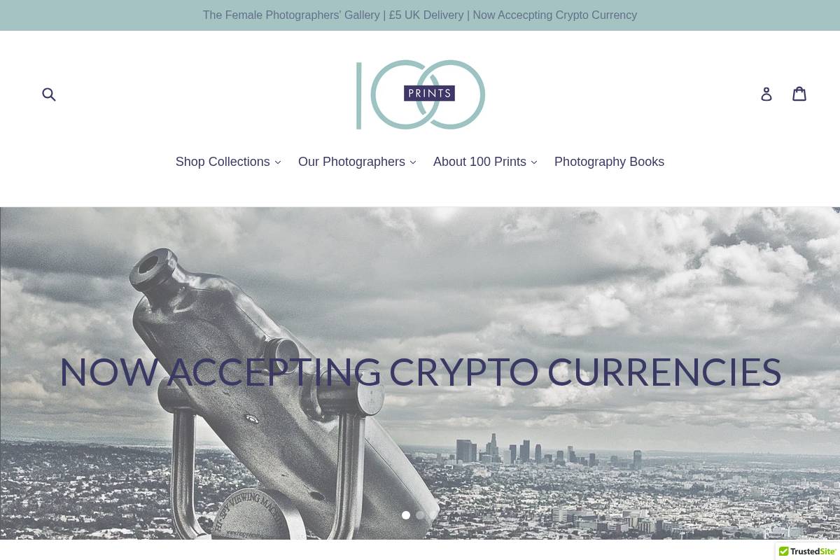 100prints.co.uk homepage screenshot