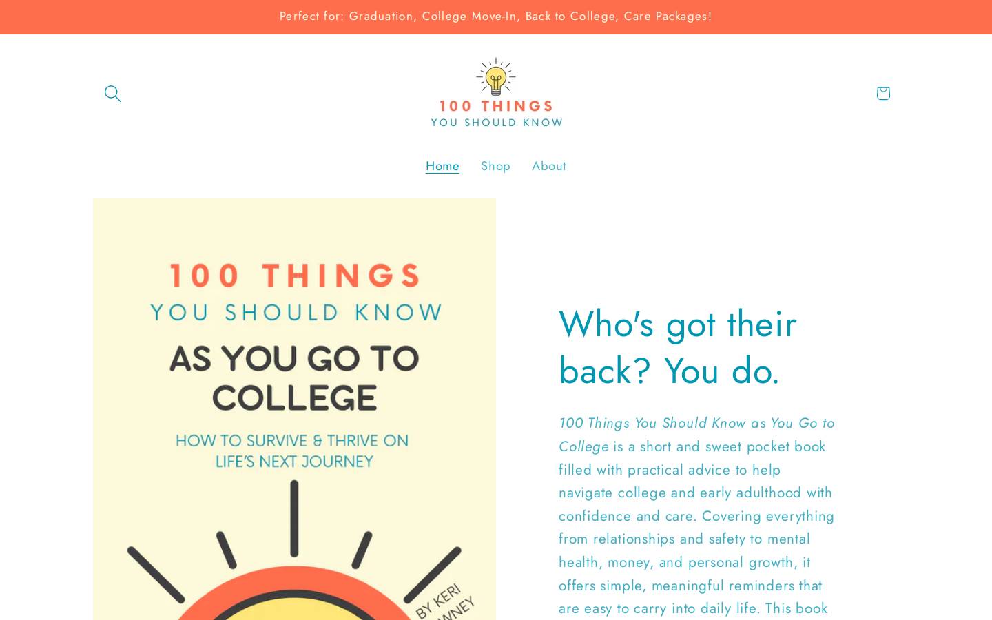 100thingsyoushouldknow.com homepage screenshot