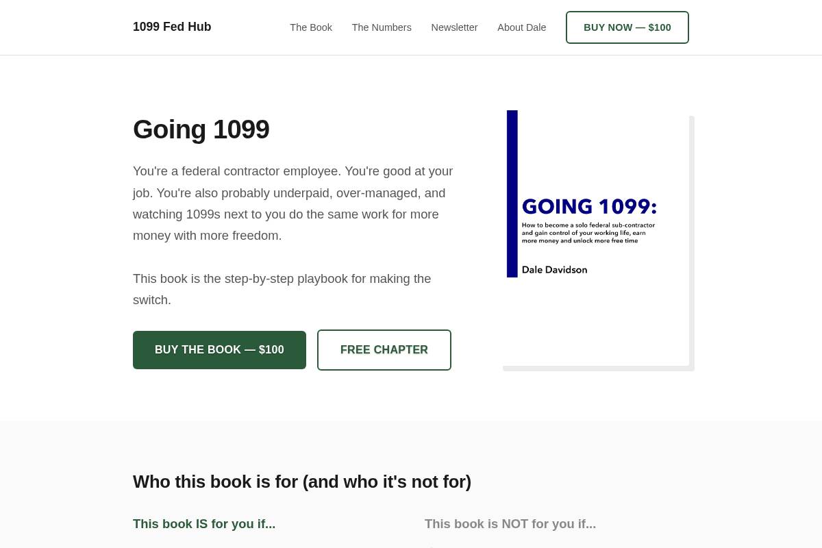 1099fedhub.com homepage screenshot