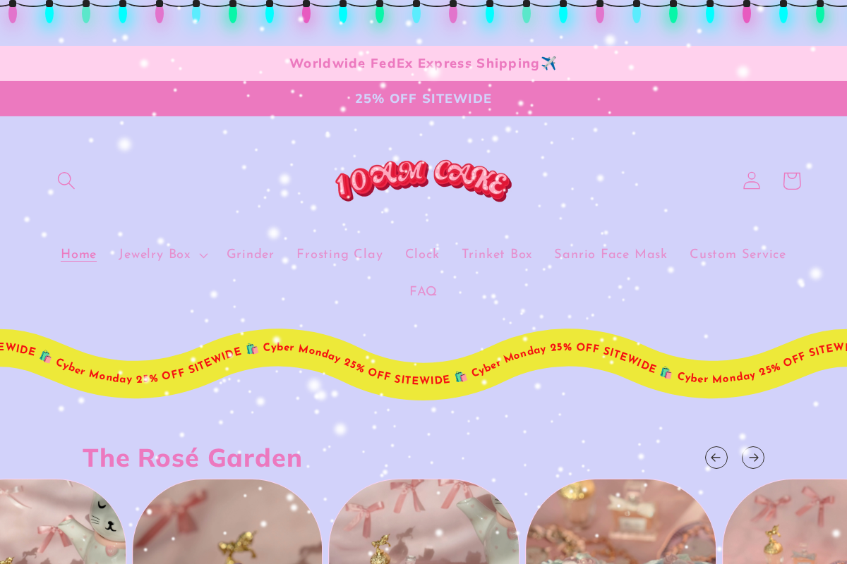 10AM CAKE homepage screenshot