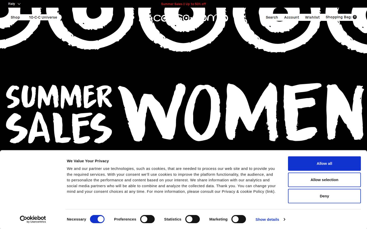 10 Corso Como homepage screenshot