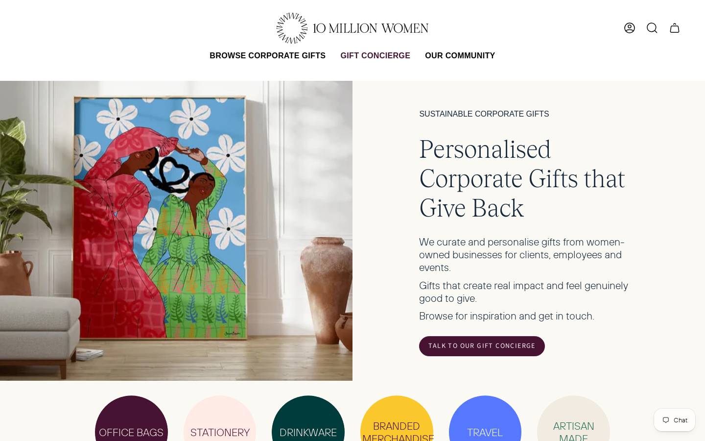 10mwomen.com homepage screenshot