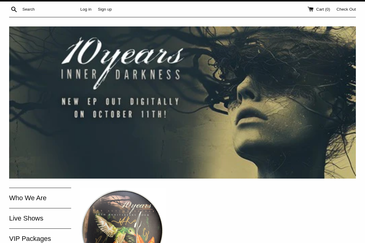 10 Years Music homepage screenshot