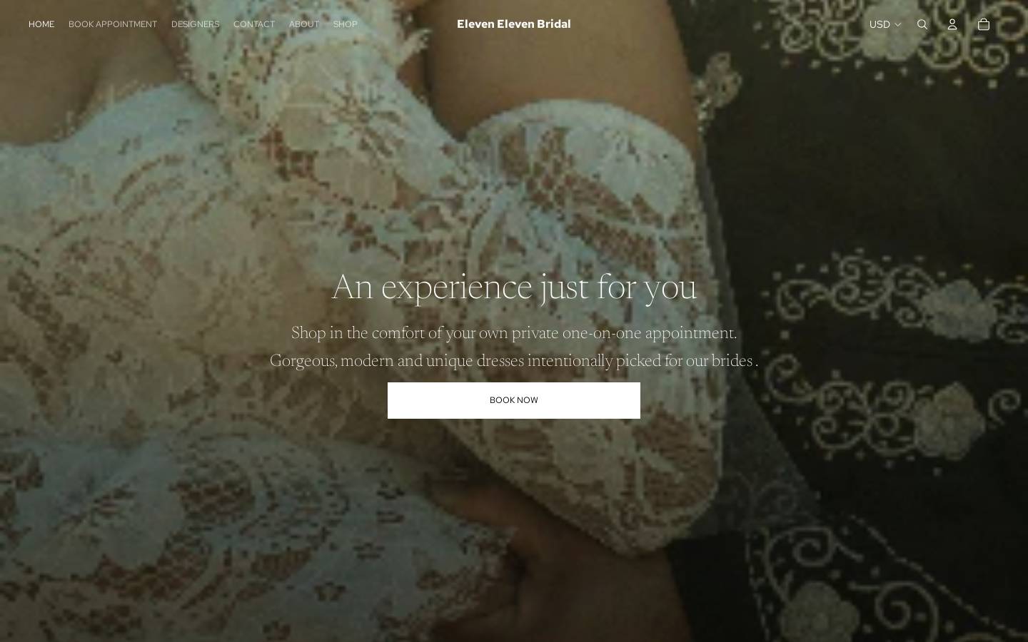 11-11bridal.com homepage screenshot