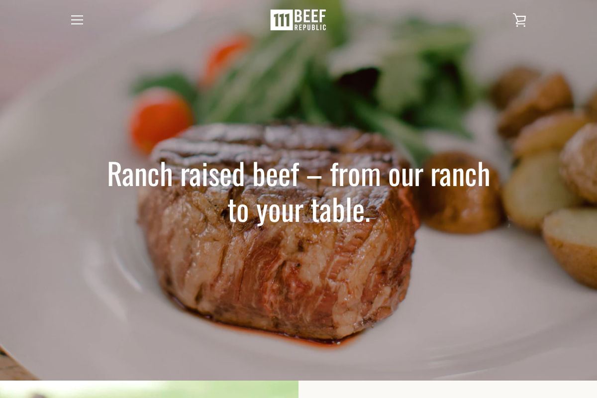 111beefrepublic.com homepage screenshot