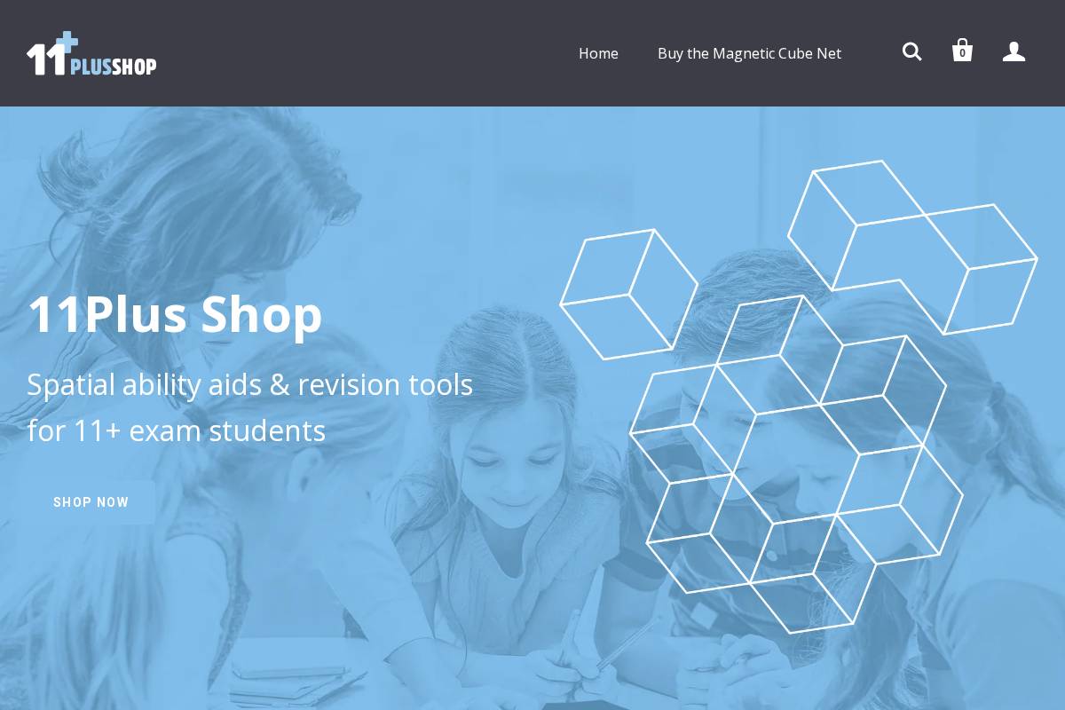 11plusshop.co.uk homepage screenshot