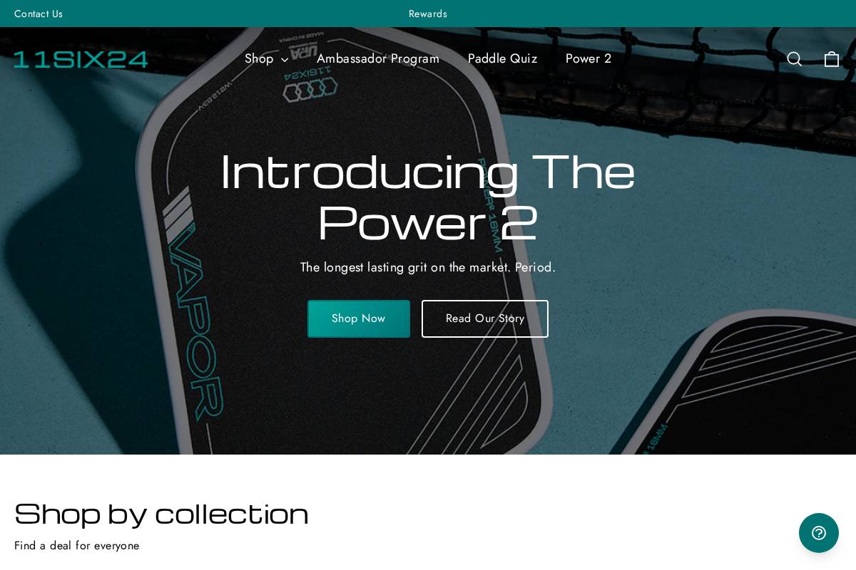 11SIX24 Pickleball homepage screenshot