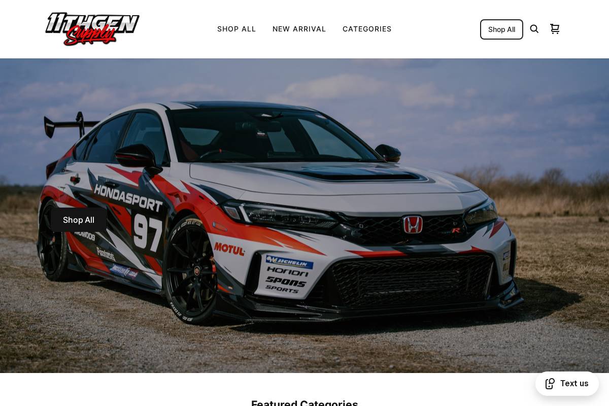 11thgensupply.com homepage screenshot