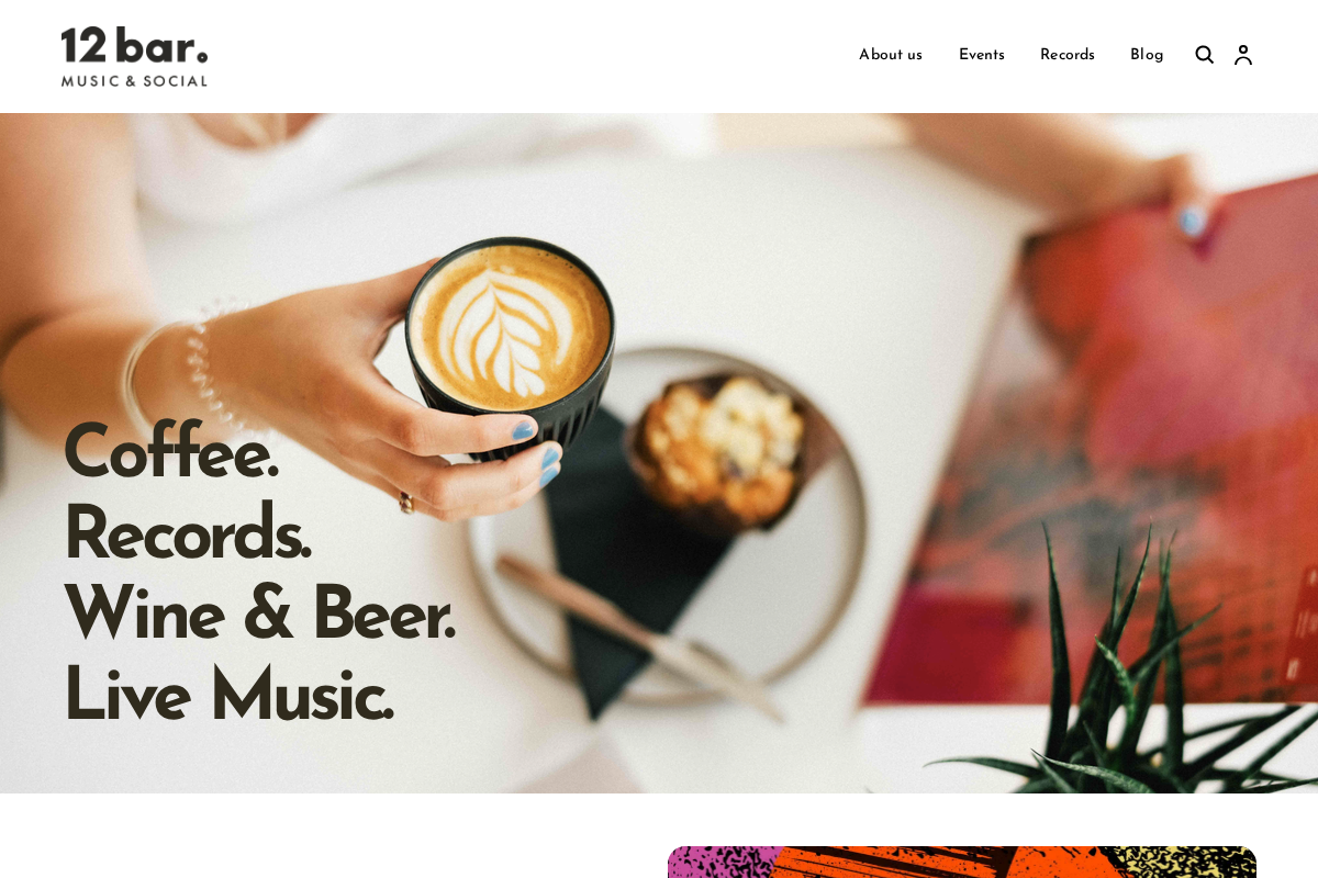 12-bar.com homepage screenshot