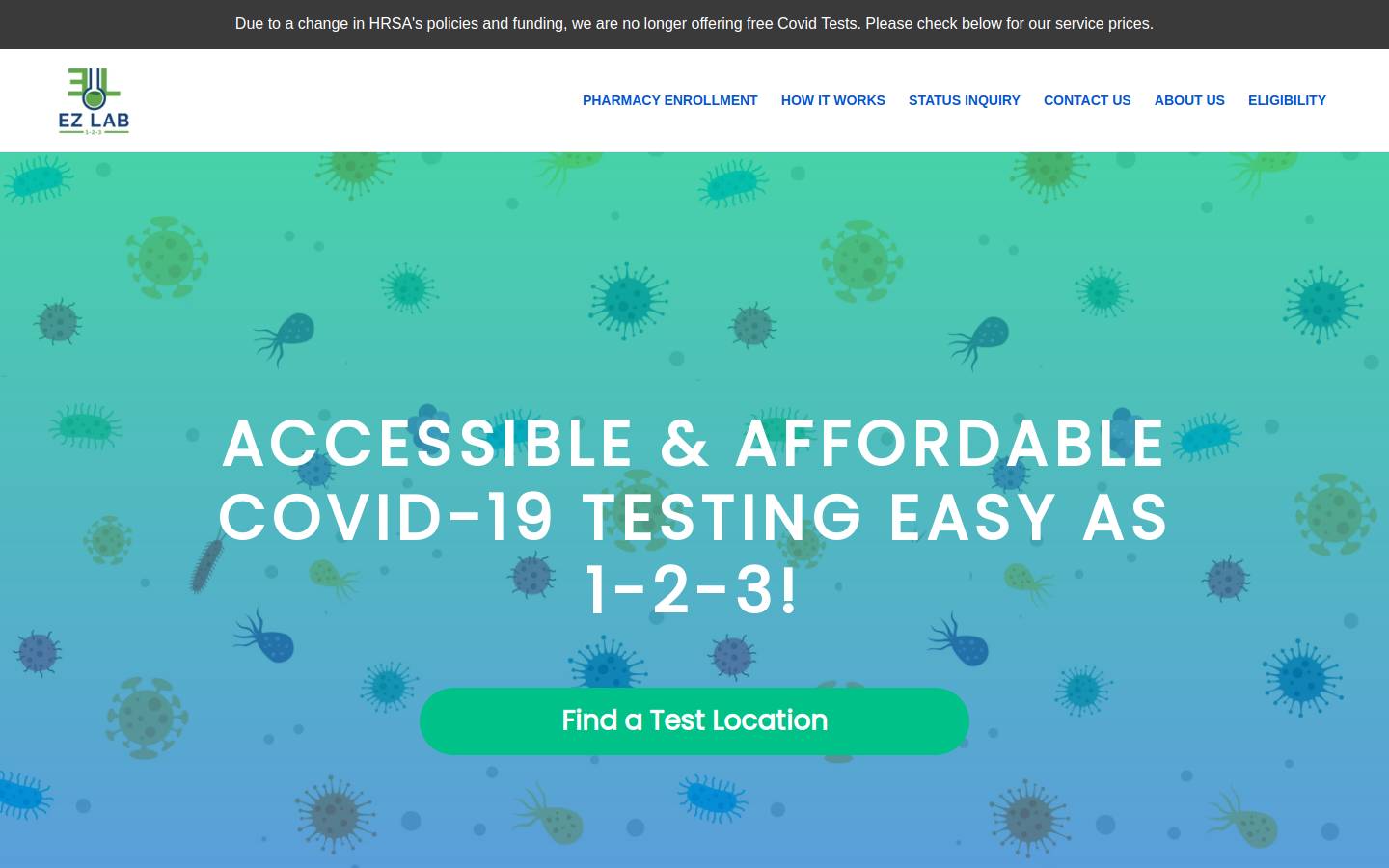 123ezlab.com homepage screenshot
